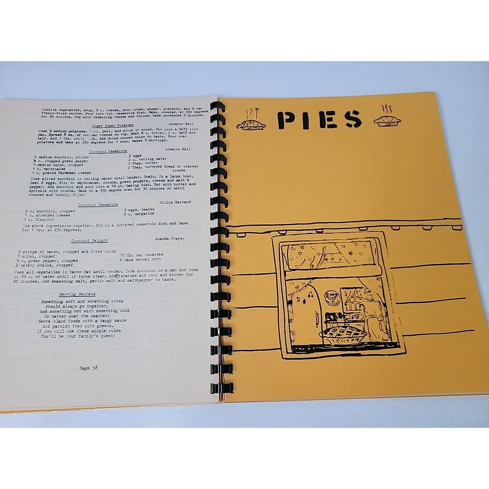 Vintage Happy Meals to You Women's Ministries Christian Burley Idaho Cookbook 89
